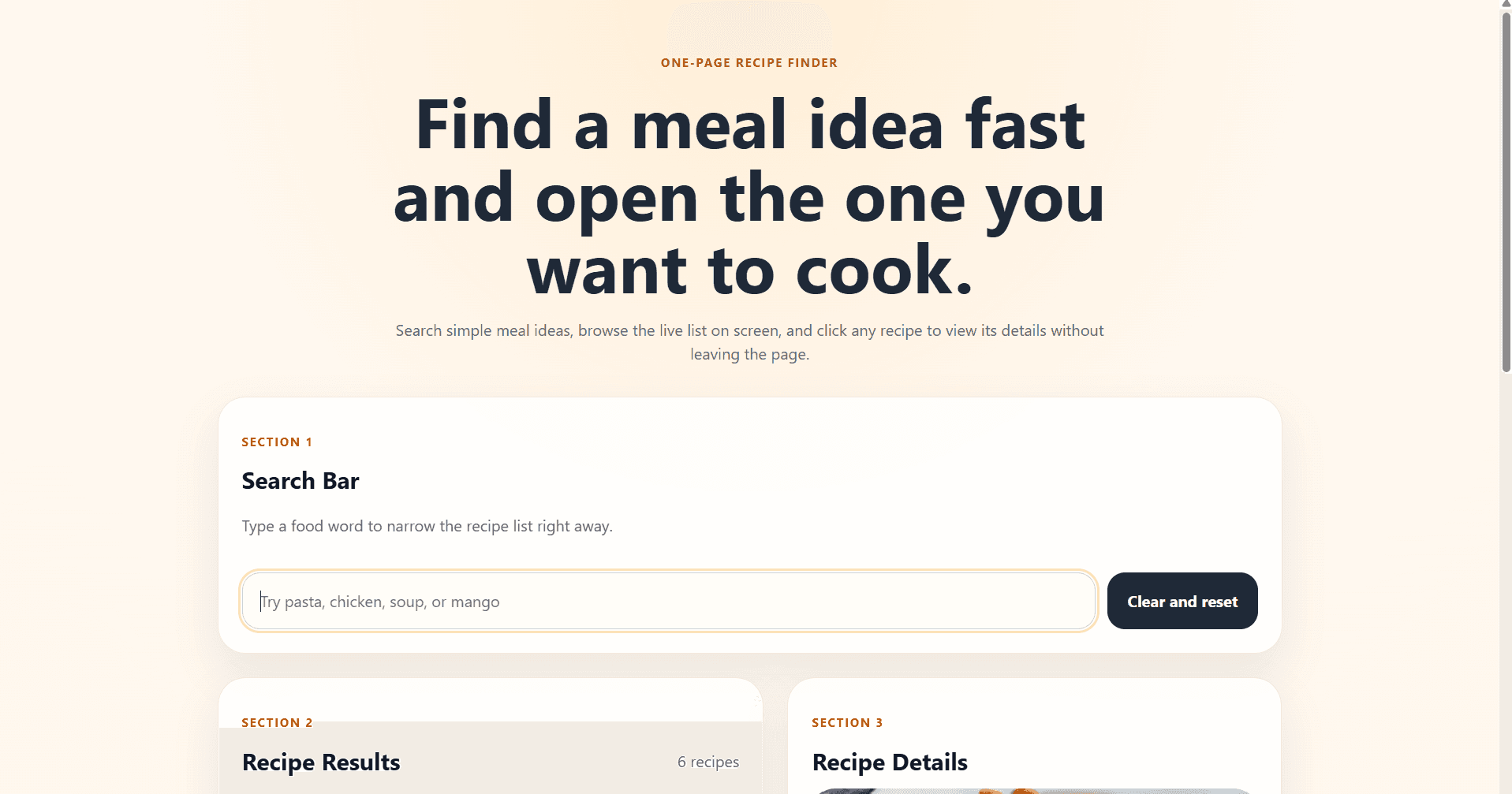 Recipe Finder